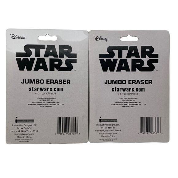 STAR WARS Darth Vader & The First Order JUMBO ERASER Set Disney & Lucasfilm Ltd - Picture 2 of 2